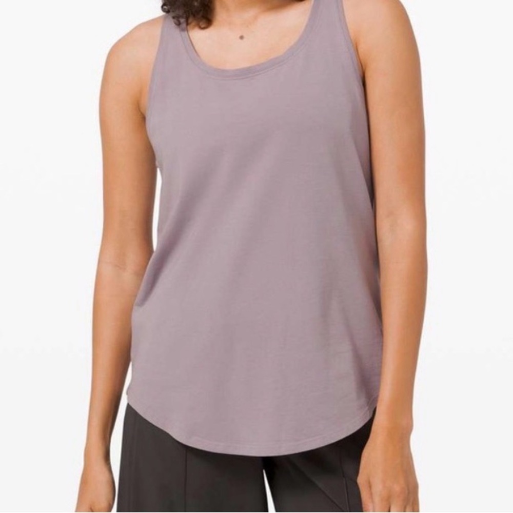 Lululemon Athletica Love Tank size 4 mauve gray MUGR